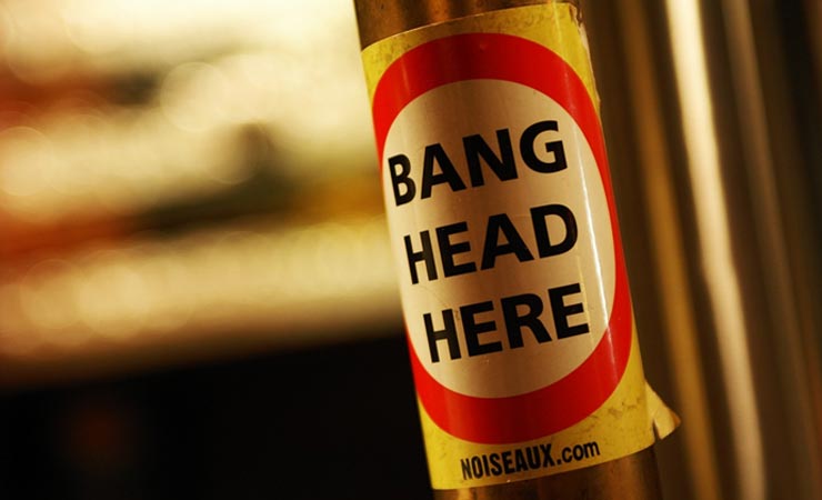 Bang your head here