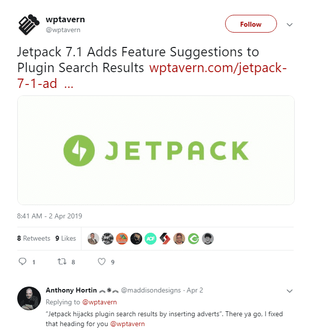 jetpack tweet